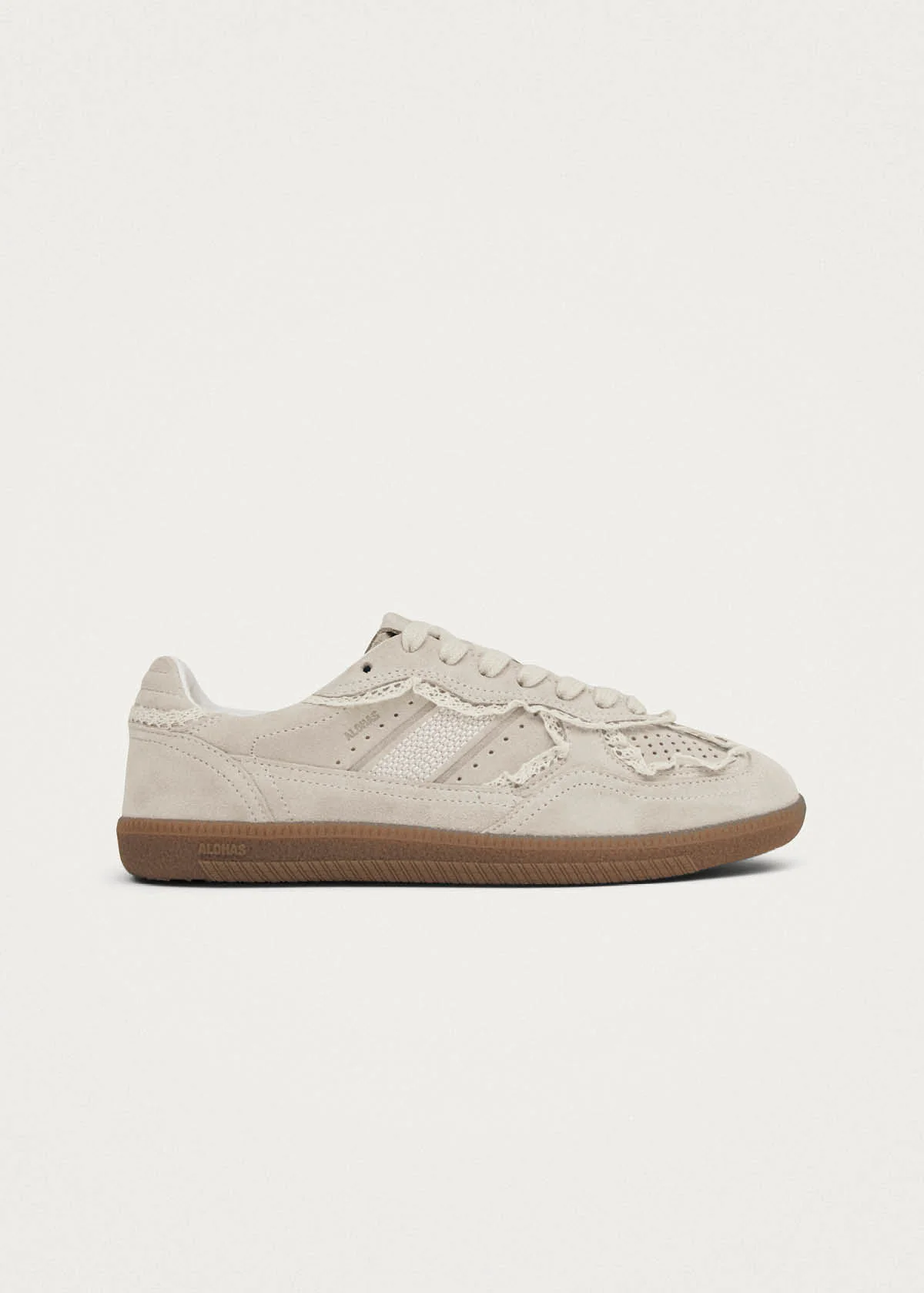 Tb.490 Crochet Cream Leather Sneakers