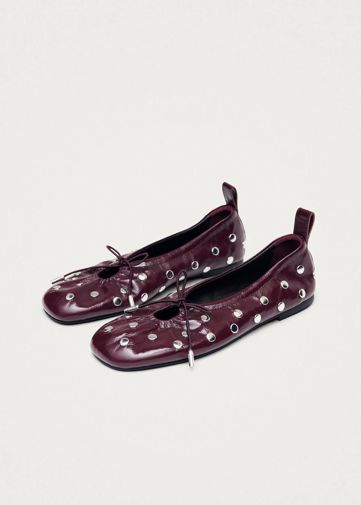 2074-rosalind-all-studs-patent-burgundy-leather-ballet-flats-5.webp Rosalind All Studs Patent Burgundy Leather Ballet Flats