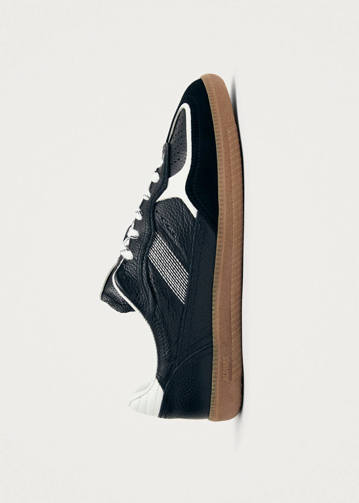 Tb.490 Rife Grain Black & White Leather Sneakers